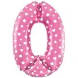 balon foliowy cyfra 0 serduszka rozowy jix 18 dgt