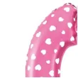 balon foliowy cyfra 0 serduszka rozowy jix 18 dgt
