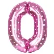 balon foliowy cyfra 0 serduszka rozowy oem 16 dgt
