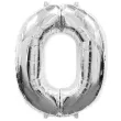 balon foliowy cyfra 0 srebrny flexmetal 34 dgt