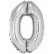 balon foliowy cyfra 0 srebrny godan 34 dgt
