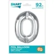 balon foliowy cyfra 0 srebrny godan 36 dgt