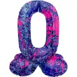 balon foliowy cyfra 0 stojaca galaxy splash folat 17 dgt