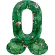 balon foliowy cyfra 0 stojaca hawajskie party folat 17 dgt