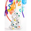 balon foliowy cyfra 0 stojaca party folat 28 dgt