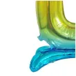 balon foliowy cyfra 0 stojaca teczowy godan 29 dgt