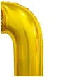 balon foliowy cyfra 0 stojaca zloty godan 29 dgt