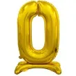 balon foliowy cyfra 0 stojaca zloty godan 29 dgt