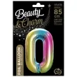 balon foliowy cyfra 0 teczowy godan 34 dgt