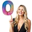 balon foliowy cyfra 0 teczowy grabo 40 dgt