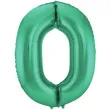 balon foliowy cyfra 0 zielony folat 34 dgt