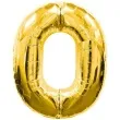 balon foliowy cyfra 0 zloty amscan 34 dgt