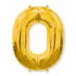 balon foliowy cyfra 0 zloty flexmetal 34 dgt