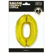 balon foliowy cyfra 0 zloty godan 34 dgt