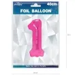 balon foliowy cyfra 1 fuksja partypal 16 dgt