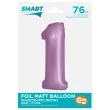 balon foliowy cyfra 1 lawendowy matowy godan 30 dgt