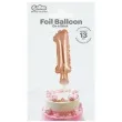 balon foliowy cyfra 1 micro rozowe zloto godan 5 dgt