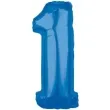 balon foliowy cyfra 1 niebieski amscan 26 dgt