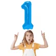 balon foliowy cyfra 1 niebieski partypal 16 dgt