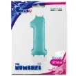 balon foliowy cyfra 1 niebieski pastel grabo 26 dgt