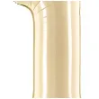 balon foliowy cyfra 1 pastel bezowy partydeco 34 dgt