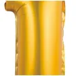 balon foliowy cyfra 1 satynowa zloty godan 14 dgt