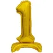 balon foliowy cyfra 1 stojaca zloty godan 15 dgt