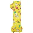 balon foliowy cyfra 1 unicorn party zolty godan 31 dgt