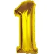 balon foliowy cyfra 1 zloty godan 36 dgt