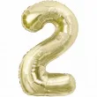 balon foliowy cyfra 2 beauty charm zloty jasny godan 33 dgt