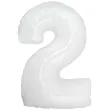 balon foliowy cyfra 2 bialy flexmetal 33 dgt