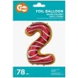 balon foliowy cyfra 2 ciasteczko godan 31 dgt