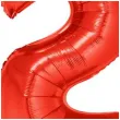 balon foliowy cyfra 2 czerwony funny fashion 40 dgt