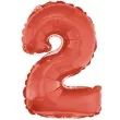 balon foliowy cyfra 2 czerwony oem 16 dgt