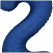 balon foliowy cyfra 2 dekoracja na urodziny granatowy matowy 34 dgt