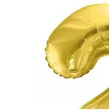 balon foliowy cyfra 2 jasnozloty partydeco 34 dgt
