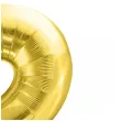 balon foliowy cyfra 2 jasnozloty partydeco 34 dgt
