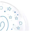 balon foliowy cyfra 2 niebieska transparentny tuban 18 orb