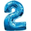 balon foliowy cyfra 2 niebieski amscan 34 dgt