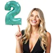 balon foliowy cyfra 2 niebieski tiffany flexmetal 34 dgt