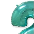 balon foliowy cyfra 2 niebieski tiffany flexmetal 34 dgt