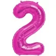 balon foliowy cyfra 2 rozowy oem 38 dgt