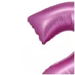 balon foliowy cyfra 2 rozowy satynowy godan 30 dgt