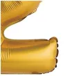 balon foliowy cyfra 2 satynowa zloty godan 14 dgt