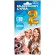 balon foliowy cyfra 2 satynowa zloty godan 14 dgt
