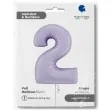 balon foliowy cyfra 2 satynowy liliowy grabo 40 dgt