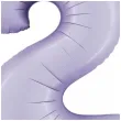 balon foliowy cyfra 2 satynowy liliowy grabo 40 dgt