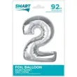 balon foliowy cyfra 2 srebrny godan 36 dgt