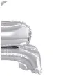 balon foliowy cyfra 2 stojaca srebrny godan 15 dgt