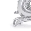 balon foliowy cyfra 2 stojaca srebrny partydeco 27 dgt